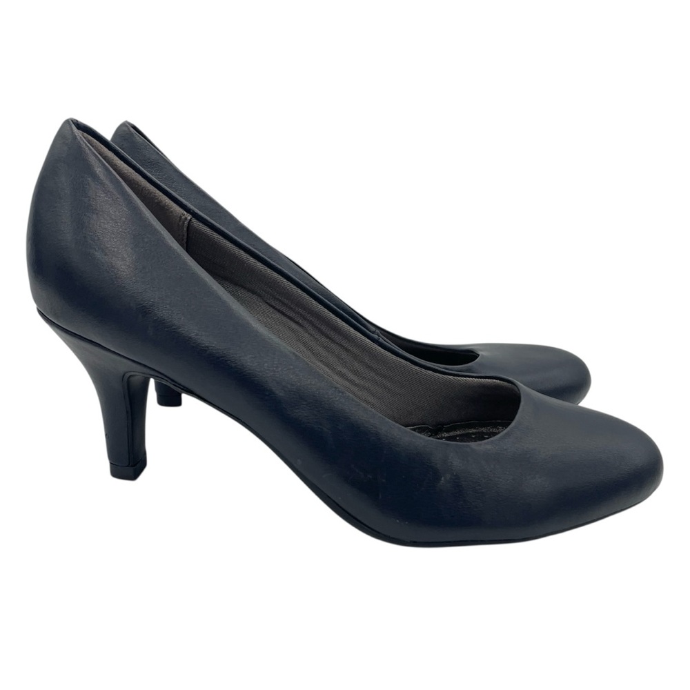 Life Stride Parigi leather comfy navy blue pumps women’s Size 7M
